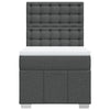 Stella Homewares Box Spring Bed with Mattress Dark Grey King Single Fabric