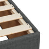 Stella Homewares Box Spring Bed with Mattress Dark Grey King Single Fabric