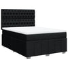 Stella Homewares Box Spring Bed with Mattress Black Queen Fabric