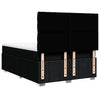 Stella Homewares Box Spring Bed with Mattress Black Queen Fabric