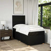 Stella Homewares Box Spring Bed with Mattress Black King Single Fabric