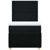 Stella Homewares Box Spring Bed with Mattress Black King Single Fabric