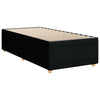 Stella Homewares Box Spring Bed with Mattress Black King Single Fabric