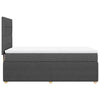 Stella Homewares Box Spring Bed with Mattress Dark Grey King Single Fabric