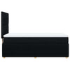 Stella Homewares Box Spring Bed with Mattress Black King Single Fabric