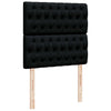 Stella Homewares Box Spring Bed with Mattress Black King Single Fabric