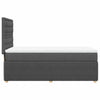 Stella Homewares Box Spring Bed with Mattress Dark Grey King Single Fabric