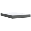 Stella Homewares Box Spring Bed with Mattress Dark Grey Double Fabric