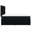 Stella Homewares Box Spring Bed with Mattress Black Double Fabric