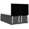 Stella Homewares Box Spring Bed with Mattress Dark Grey Queen Fabric