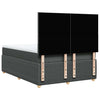 Stella Homewares Box Spring Bed with Mattress Dark Grey Queen Fabric