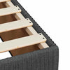 Stella Homewares Box Spring Bed with Mattress Dark Grey Queen Fabric