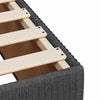 Stella Homewares Box Spring Bed with Mattress Dark Grey Queen Fabric