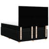 Stella Homewares Box Spring Bed with Mattress Black Queen Fabric