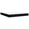 Stella Homewares Box Spring Bed with Mattress Black Queen Fabric