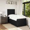 Stella Homewares Box Spring Bed with Mattress Black King Single Velvet