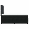 Stella Homewares Box Spring Bed with Mattress Black King Single Velvet