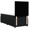 Stella Homewares Box Spring Bed with Mattress Black King Single Velvet