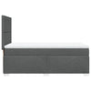 Stella Homewares Box Spring Bed with Mattress Dark Grey King Single Fabric