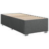 Stella Homewares Box Spring Bed with Mattress Dark Grey King Single Fabric