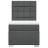 Stella Homewares Box Spring Bed with Mattress Dark Grey King Single Fabric