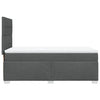 Stella Homewares Box Spring Bed with Mattress Dark Grey King Single Fabric