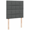 Stella Homewares Box Spring Bed with Mattress Dark Grey King Single Fabric