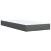 Stella Homewares Box Spring Bed with Mattress Dark Grey King Single Fabric