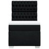 Stella Homewares Box Spring Bed with Mattress Black King Single Fabric