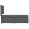 Stella Homewares Box Spring Bed with Mattress Dark Grey King Single Fabric