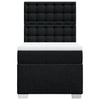 Stella Homewares Box Spring Bed with Mattress Black King Single Fabric