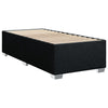 Stella Homewares Box Spring Bed with Mattress Black King Single Fabric