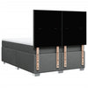 Stella Homewares Box Spring Bed with Mattress Dark Grey Double Fabric