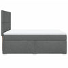 Stella Homewares Box Spring Bed with Mattress Dark Grey Queen Fabric