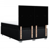 Stella Homewares Box Spring Bed with Mattress Black Queen Fabric