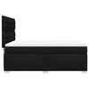 Stella Homewares Box Spring Bed with Mattress Black Queen Fabric