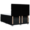 Stella Homewares Box Spring Bed with Mattress Black Queen Fabric