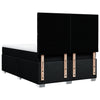 Stella Homewares Box Spring Bed with Mattress Black Queen Fabric
