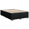Stella Homewares Box Spring Bed with Mattress Black Queen Fabric