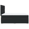 Stella Homewares Box Spring Bed with Mattress Black Double Faux Leather