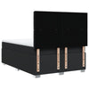 Stella Homewares Box Spring Bed with Mattress Black Double Faux Leather