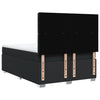 Stella Homewares Box Spring Bed with Mattress Black Queen Faux Leather
