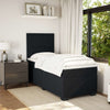 Stella Homewares Box Spring Bed with Mattress Black King Single Velvet