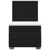 Stella Homewares Box Spring Bed with Mattress Black King Single Velvet