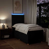 Stella Homewares Box Spring Bed with Mattress Black King Single Fabric