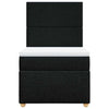 Stella Homewares Box Spring Bed with Mattress Black King Single Fabric