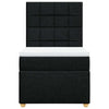 Stella Homewares Box Spring Bed with Mattress Black King Single Fabric