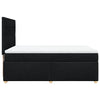 Stella Homewares Box Spring Bed with Mattress Black Queen Fabric