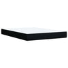 Stella Homewares Box Spring Bed with Mattress Black Queen Fabric