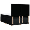 Stella Homewares Box Spring Bed with Mattress Black Queen Fabric